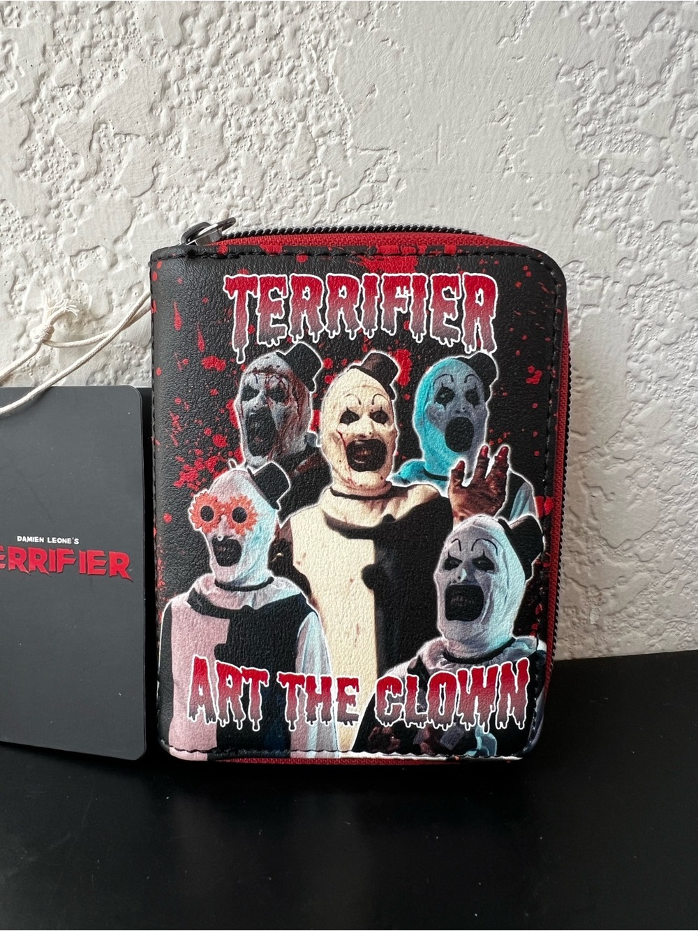 Loungefly Terrifier Art The Clown Splatter Mini Zipper Wallet Horror - NWT